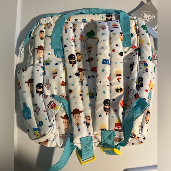 Disney Pixar Small Kid Backpack 12" Tall Toy Story, Cars, Up White Multi-Color - Picture 11 of 12